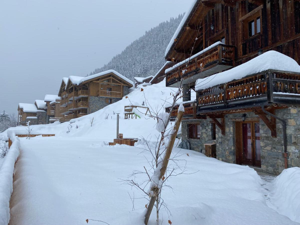 Chalet Des Trappeurs Coeur Vanoise 15 Persons La Plagne Luaran gambar
