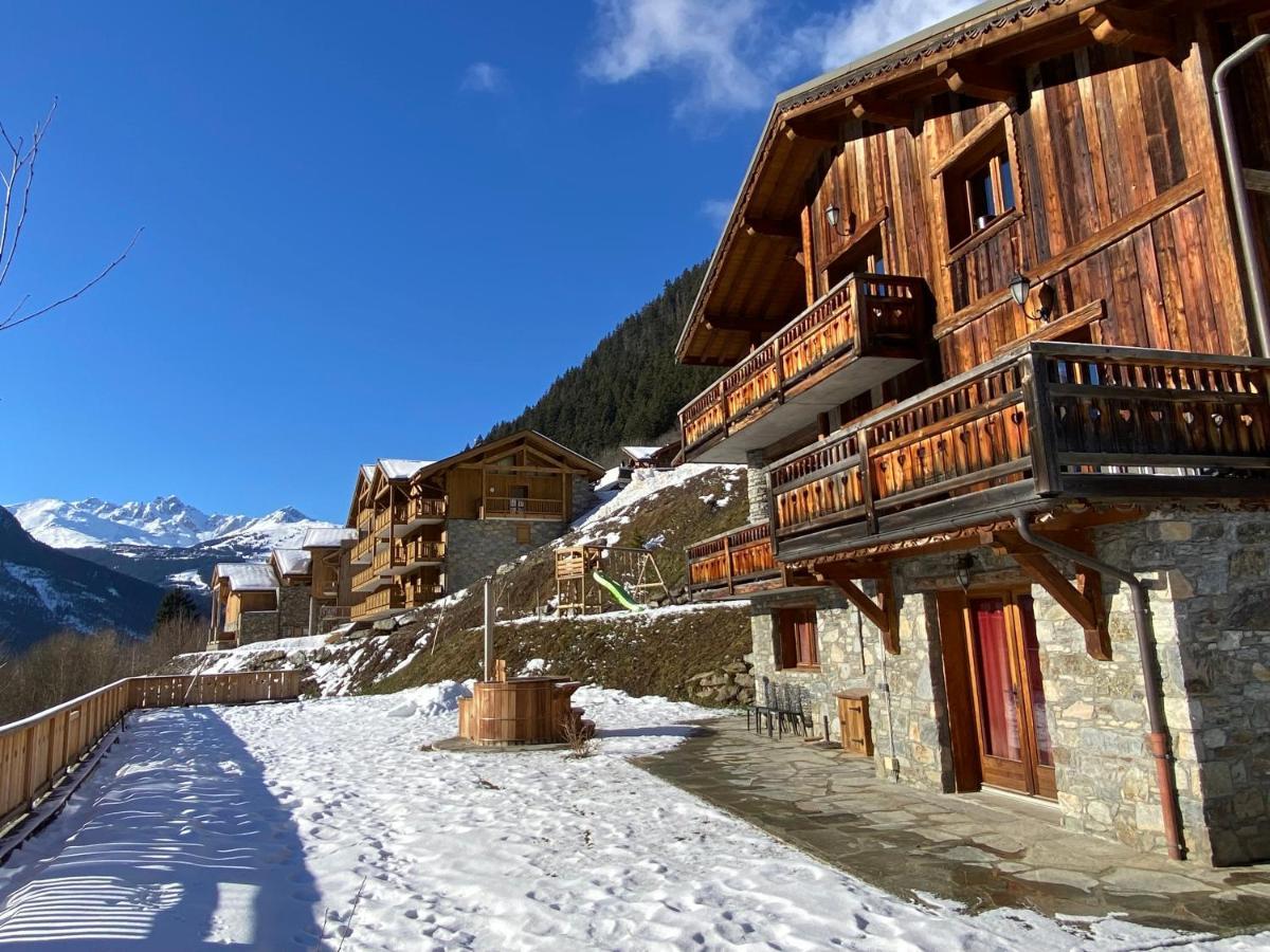 Chalet Des Trappeurs Coeur Vanoise 15 Persons La Plagne Luaran gambar